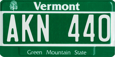 VT license plate AKN440