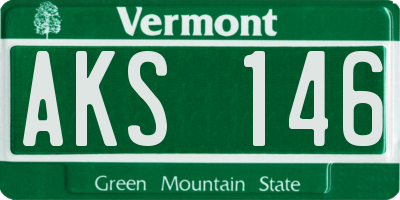 VT license plate AKS146