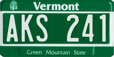 VT license plate AKS241