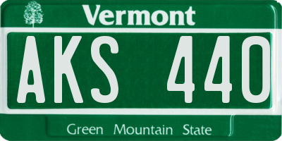 VT license plate AKS440