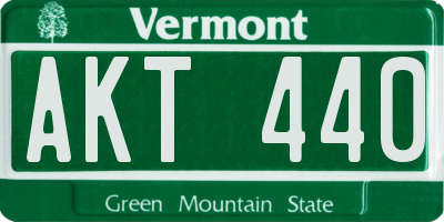 VT license plate AKT440