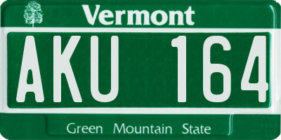 VT license plate AKU164