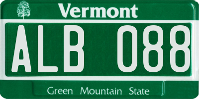 VT license plate ALB088