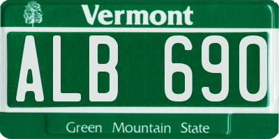VT license plate ALB690
