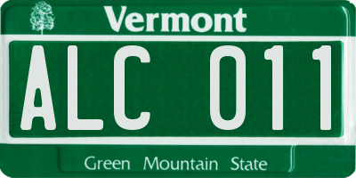 VT license plate ALC011