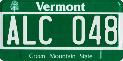 VT license plate ALC048