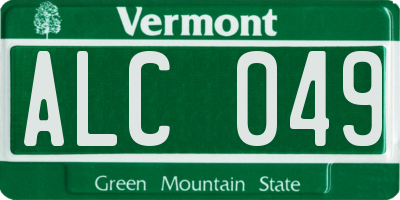 VT license plate ALC049