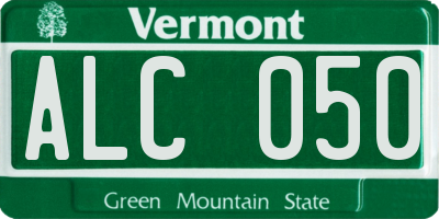 VT license plate ALC050