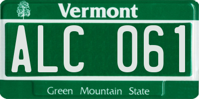 VT license plate ALC061
