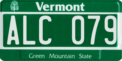 VT license plate ALC079