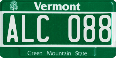 VT license plate ALC088