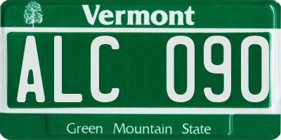 VT license plate ALC090