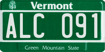 VT license plate ALC091