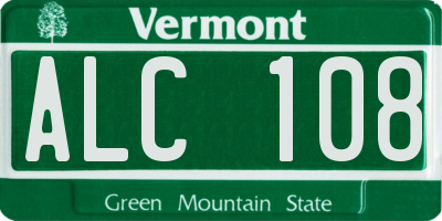 VT license plate ALC108