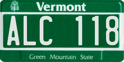 VT license plate ALC118