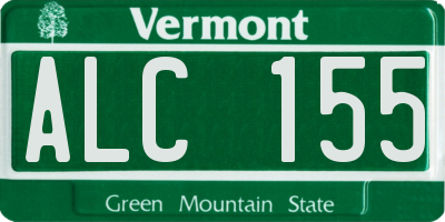 VT license plate ALC155