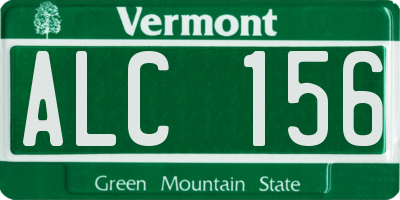VT license plate ALC156