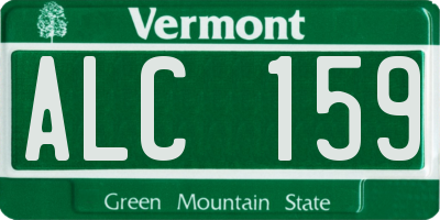 VT license plate ALC159