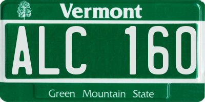 VT license plate ALC160