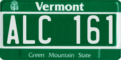 VT license plate ALC161