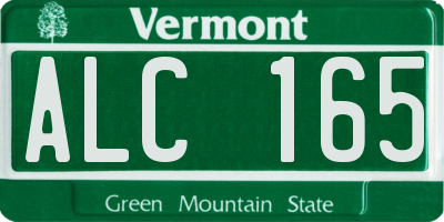 VT license plate ALC165