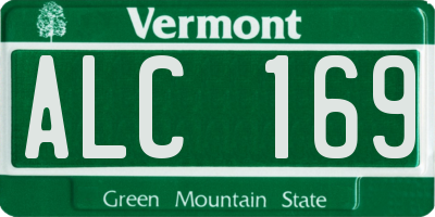 VT license plate ALC169