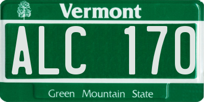 VT license plate ALC170
