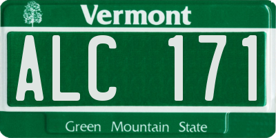VT license plate ALC171