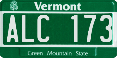 VT license plate ALC173