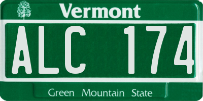 VT license plate ALC174