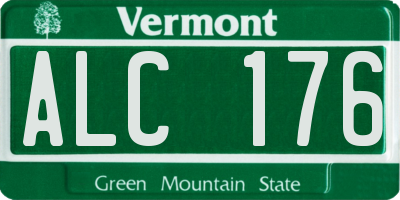 VT license plate ALC176