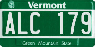 VT license plate ALC179