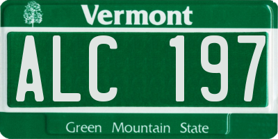 VT license plate ALC197