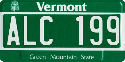 VT license plate ALC199
