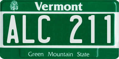 VT license plate ALC211