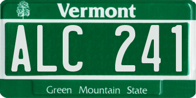 VT license plate ALC241