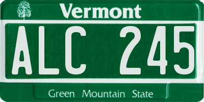 VT license plate ALC245