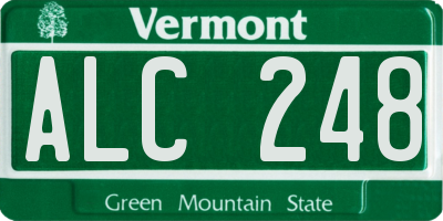 VT license plate ALC248