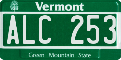 VT license plate ALC253