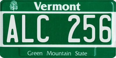 VT license plate ALC256