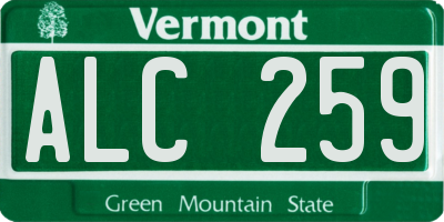 VT license plate ALC259