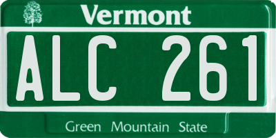 VT license plate ALC261