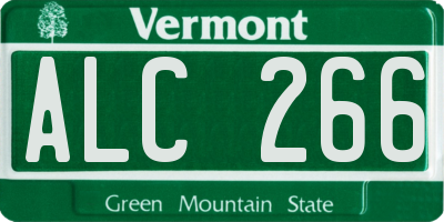 VT license plate ALC266
