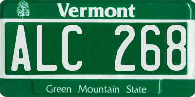 VT license plate ALC268