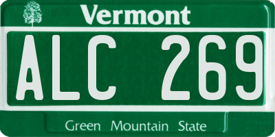 VT license plate ALC269