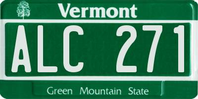 VT license plate ALC271