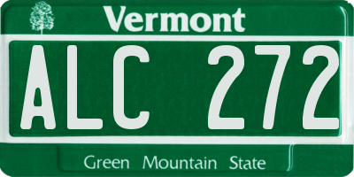 VT license plate ALC272
