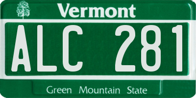 VT license plate ALC281