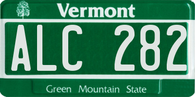 VT license plate ALC282