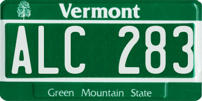 VT license plate ALC283